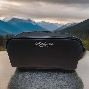 YSL YVES SAINT LAURENT PARFUMS MENS LUXURY TRAVEL SIZE CLUTCH POUCH TOILETRY BAG